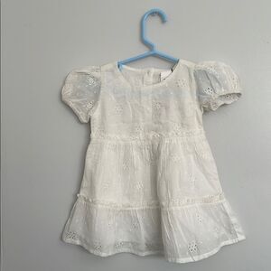 White Eyelet Kids Dress baby girl 9-12months